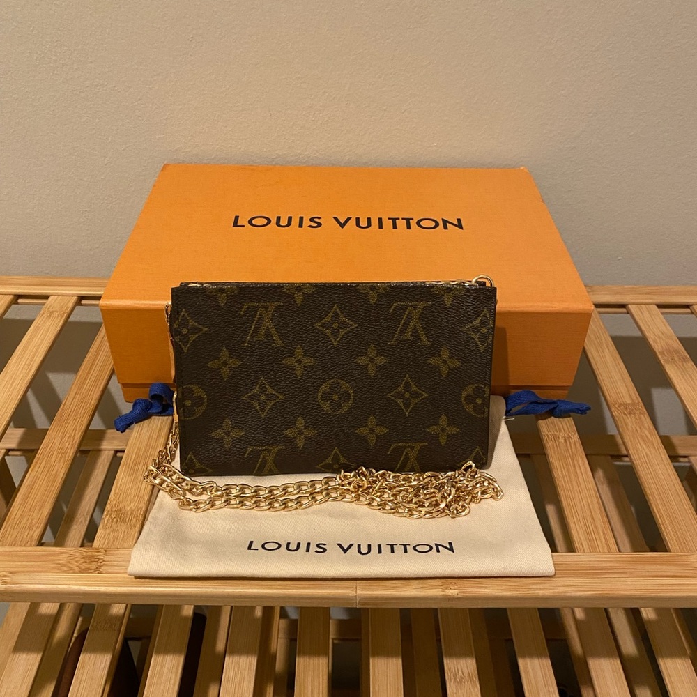 🌺👜Louis Vuitton Monogram Bucket Pouch/Crossbody Bag 💼 FL0022